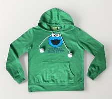 Sesame Street Vintage 80s Cookie Monster Green Hoodie Small Jerry Leigh Rare