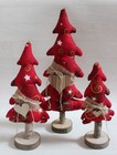 ❤️ 3Tannenbaum rot Stoff zu Tilda Landhaus Handarbeit Weihnachten Winter Advent