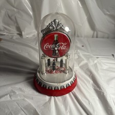 2001 Coca-Cola Coke Bottle Anniversary Dome Clock 7"