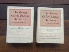 SHORTER OXFORD ENGLISH DICTIONARY Third Editi...