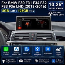Autoradio 10.25in Carplay 128GB EVO F�r BMW F30 F31 F32 F33 F34 F36 2017-2023