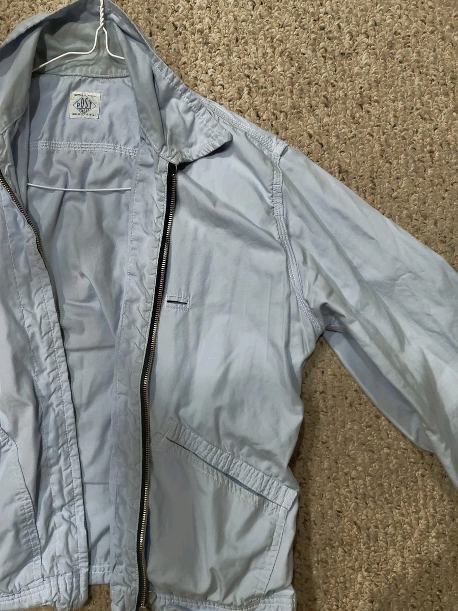 POST OVERALLS cotton Ice blue Engineer's Jacket Size S O'alls M | eBay