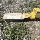 Tonka Pressed Steel Yellow and White Truck and Trailer Toy Vintage Vehicle