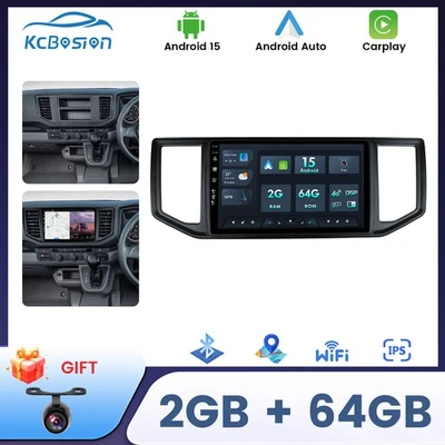 2 Din Android 15 Autoradio Pour VW Amarok Crafter Van Man 2017-2021 GPS Carplay - Photo 1/4