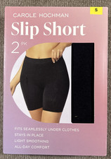 Carole Hochman 2-Pack Slip Shorts Women  s Size Large Multicolor NWT Shapewear
