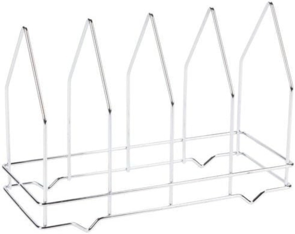 Four-Section Pizza Screen Rack Metal Chrome-Plated Kitchen Dining Lightweight