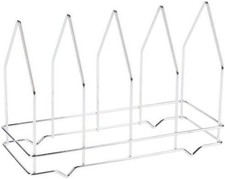Four-Section Pizza Screen Rack Metal Chrome-Plated Kitchen Dining Lightweight