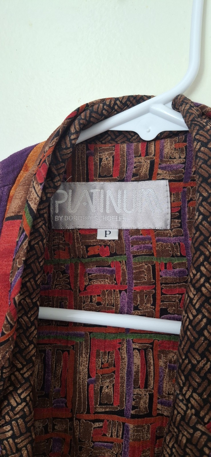 Platinum, Patchwork  Pattern   💯 Rayon, Blazer P… - image 4