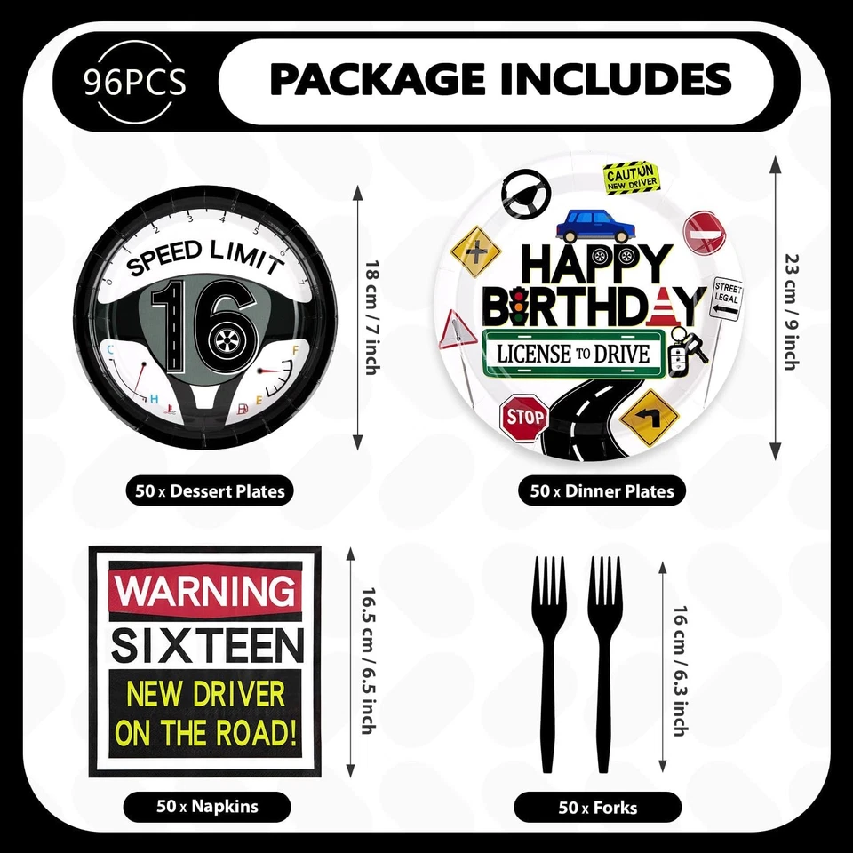 200Pcs Drivers License 16th Birthday Party Decorations for Boys New Driver Ca... - Image 2 of 4