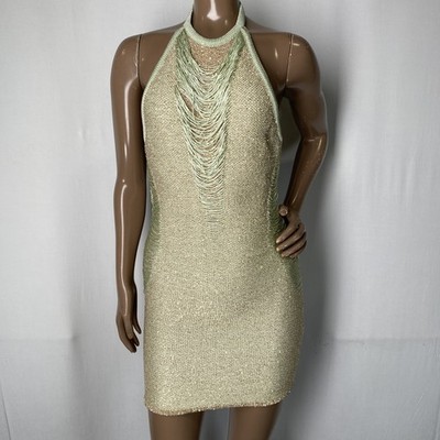 Philipp Plein Womens Mini Dress Nude Pink/Green Size M Sequin Embellished Halter | eBay Philipp Plein Womens Mini Dress Nude Pink/Green Size M Sequin Embellished Halter | eBay