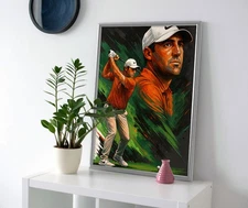 Scottie Scheffler Swing Poster or Canvas - Golf Wall Art
