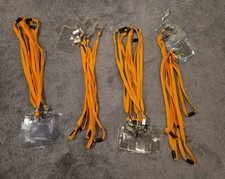 Lanyards with Id Holder For Name Badges  20 Pack Plastic Name Tag Badge