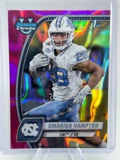 2024 Bowman U Chrome Pink Lava Refractor Omarion Hampton 1st RC #198 LA 96A