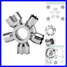 Upgraded Metal 10-in-1 Faucet Aerator Tool - Universal Heavy-Duty Metal Remov...