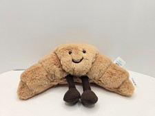 Jellycat Amuseables Croissant Plush Stuffed Toy 8.7" Food Plush Authentic New