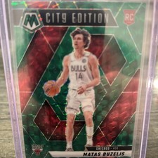 2024-25 Panini Mosaic - City Edition Matas Buzelis #273 Green Mosaic Prizm (RC)