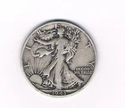 1943 D Walking Liberty Half Dollar 90% Silver XF++ condition. Inv#207