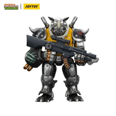 JOYTOY TMNT 1/18 Action Figure Mighty Rocksteady Model