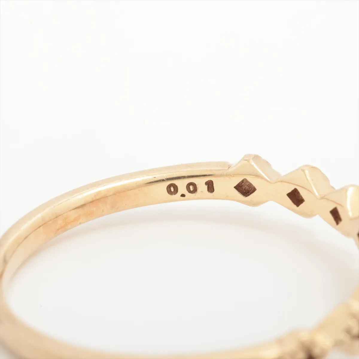 ete diamond Ring K10(YG) 0.8g 0.01