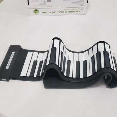 USB MIDI Roll Up Piano Keyboard 88/61/49 Keys Flexible Portable Electronic