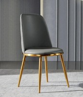 Grauer Esszimmerstuhl 1-Sitzer Designer LehnstüHle Moderner Einsitzer