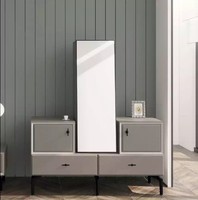 Kommode Mit Spiegel FüR Schlafzimmer Grau Stilvoll Modernes Design