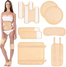 Castor Oil Pack Wrap Kit 9pcs Reusable Adjustable Compress Set