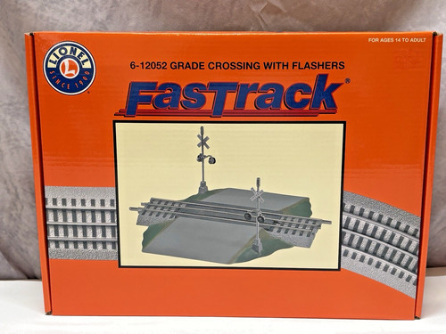 Lionel 6-12052 Spur O FasTrack Bahnübergang mit Blinkern NEU BX-12 | Zustand: New
