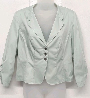 Taifun Damen Anlass Jacke Gr. 14 leicht mintgrün Hochzeiten Reise