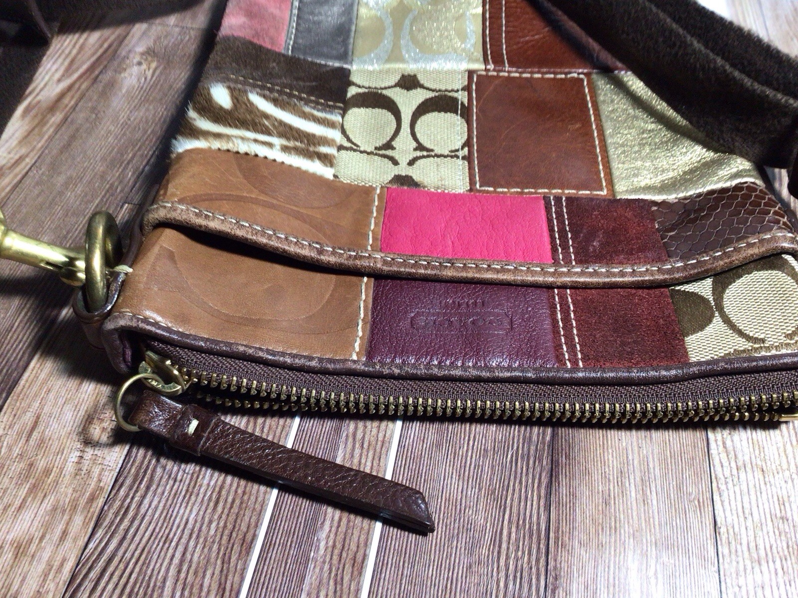 Coach Vintage Limed Edition Patchwork Multi Cross… - image 5