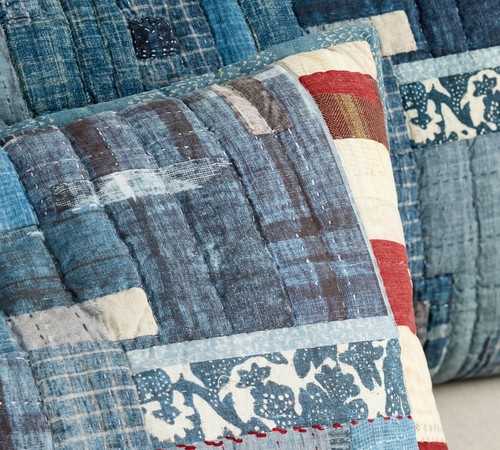Edredón reversible Pottery Barn bandera americana King juego de 4 piezas 2 fundas y 1 euro NUEVO - Imagen 8 de 14