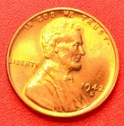 1942-D Lincoln Wheat Cent Penny GEM RED BU From an Original Bank Roll