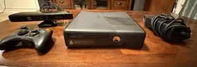 Microsoft Xbox 360 S Slim 4GB Black Console CLEANED & TESTED *NO HDD