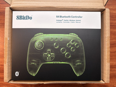 8BitDo Controller - Funtastic Edition - Jungle Green NINTENDO 64 Switch 2 iOS