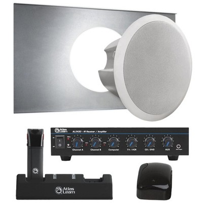 Sound System with Studiomaster Ceiling Speaker & AtlasIED MAGPIE1-1 Wireless Mic