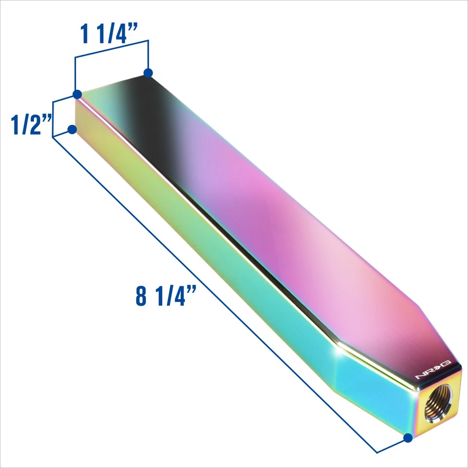 NRG Innovations SK-600MC-1015 M10 X 1.5 aluminio perilla de cambio manual neocromática Foto 2 de 4