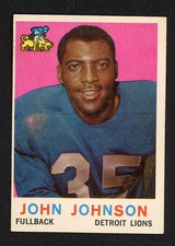 1959 Topps JOHN HENRY JOHNSON Detroit Lions #44 EX/MT Condition