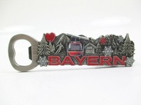 Bayern FlaschenöFfner Magnet Metall Souvenir Germany Ski Schnee Gondel Berge