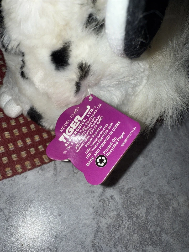 VINTAGE 1998 ELECTRONIC FURBY WHITE W/ BLACK SPOTS MODEL 70-800 W Original Box - Image 4 of 4