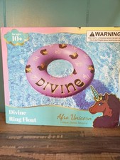 Alfo Unicorn Divine Ring Float For Ages 10 39" New In Box