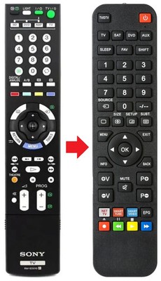 Afstandsbediening geschikt voor SONY KLV40BX401 | KV-1326CR-2 | KV-13TR27-2