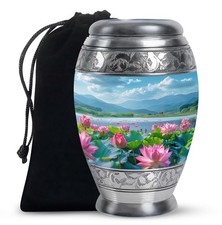 Lotus Serene Funeral Urns for Ashes Adult Dad Mother 10 Inch