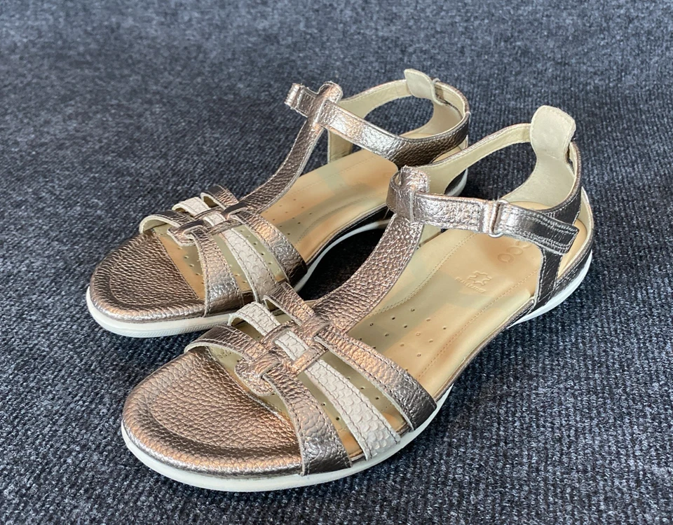 Sandalia ECCO Flash T-Strap para mujer gris metálico/moon rock - 240873 talla 11-11,5 Foto 4 de 4