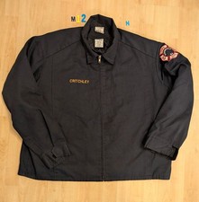 Vintage lion apparel firefighter quilt lined work jacket size xxl