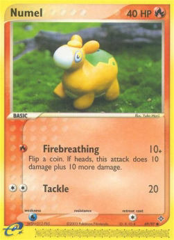 Pokémon Numel (Firebreathing) DR-69 Common Englisch Good