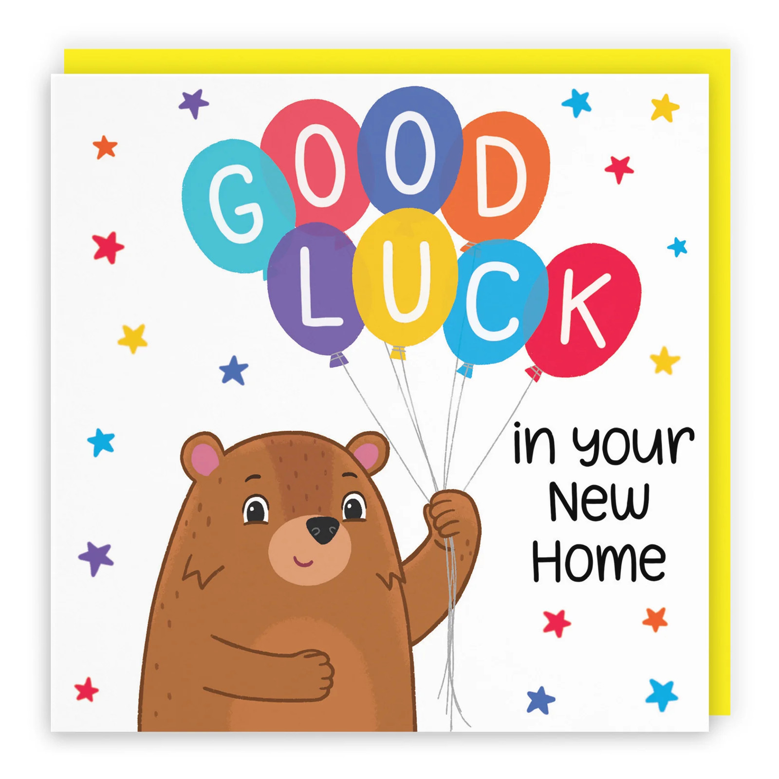 New Home Good Luck Bears Card