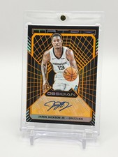 2018-19 Panini Obsidian Matrix Jaren Jackson Electric Etch Orange Auto /25