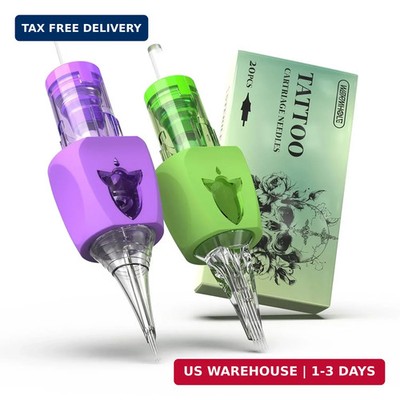 Wormhole Tattoo Cartridge Needles 20pcs Mixed Sizes #12 Standard 3RL 5RL 5RM 7RM