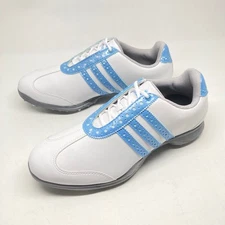 Adidas Golf Driver Val S 24cm US 7.5 Used White Blue Excellent Condition