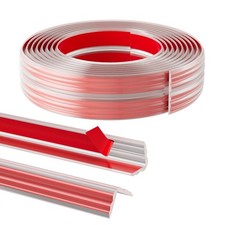 Pluden 40FT Flexible Wall Corner Protector Moulding Trim, Peel and Stick Insi...